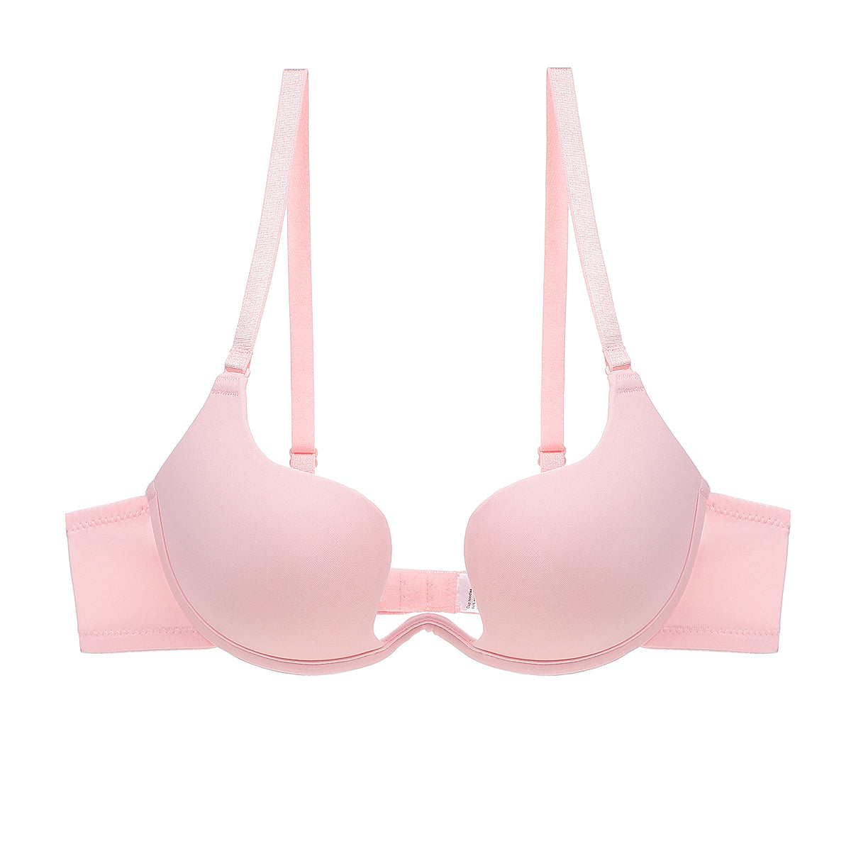 Pink Soft Comfort V-Shaped Pushup Bra Set