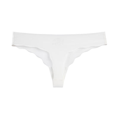 Wavy Cut Thong Panty Seamless Underwear