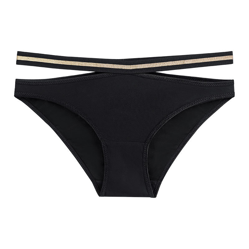 Butterfly Stripped Cotton Tanga Panty